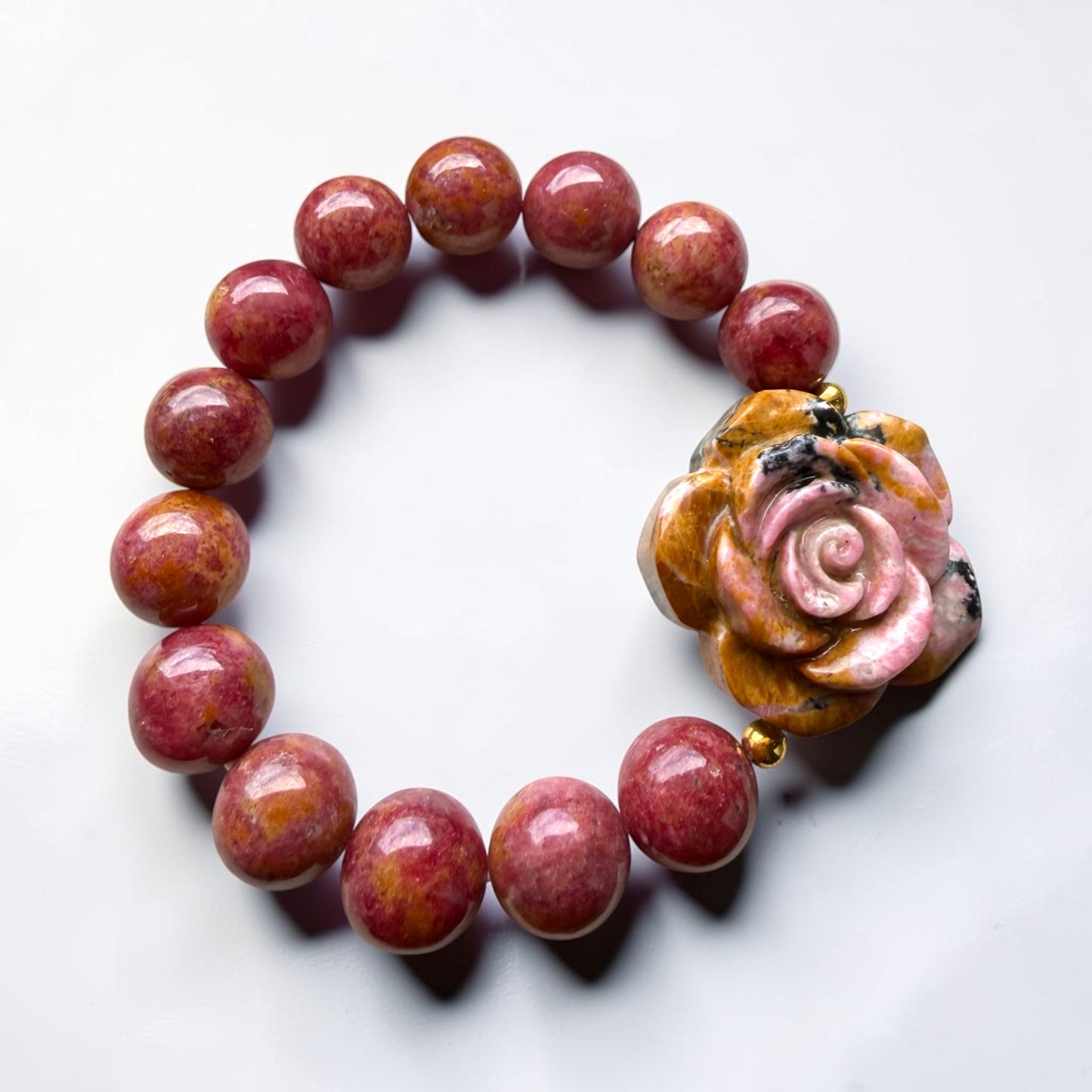 Rhodonite Rose Bracelet