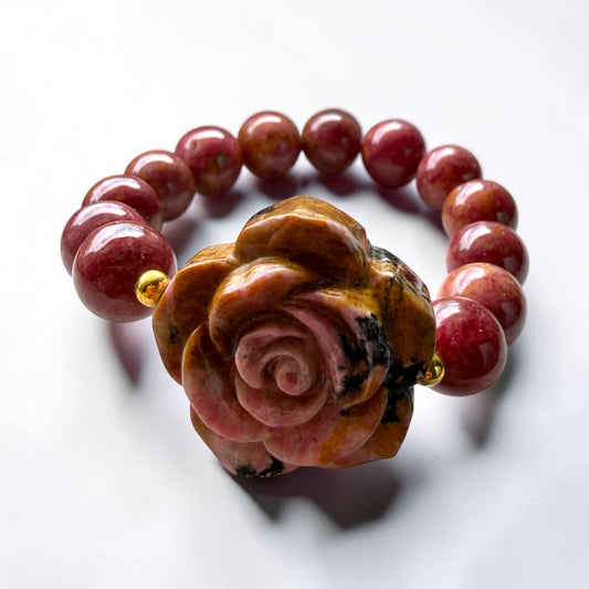 Rhodonite Rose Bracelet