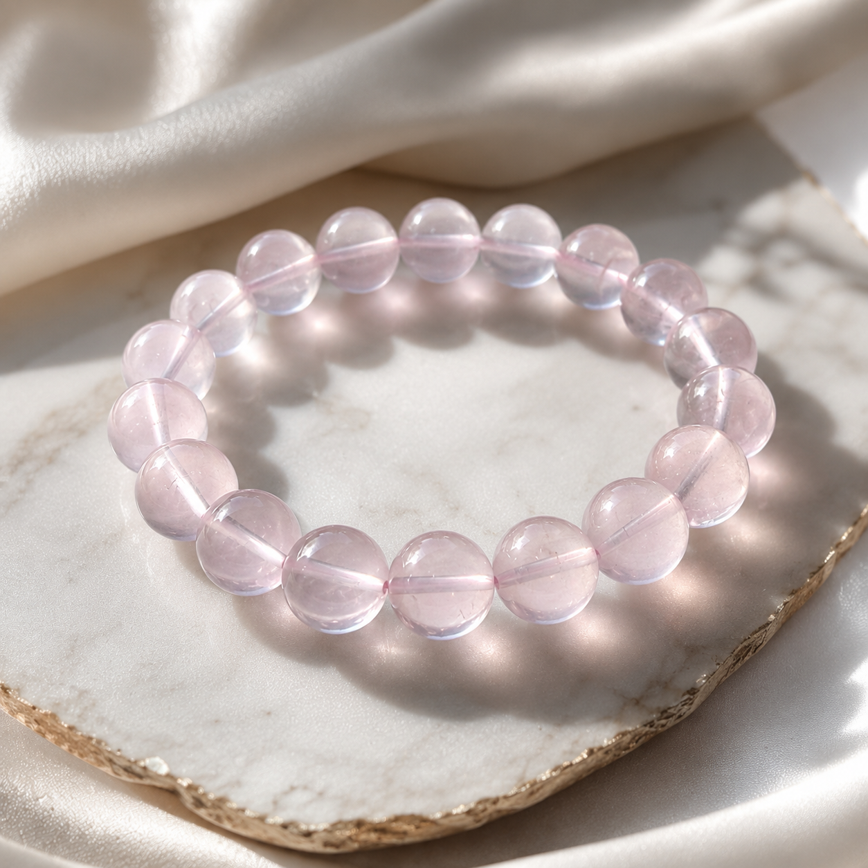 Rose Quartz (Premium Jelly Madagascar) Bracelet