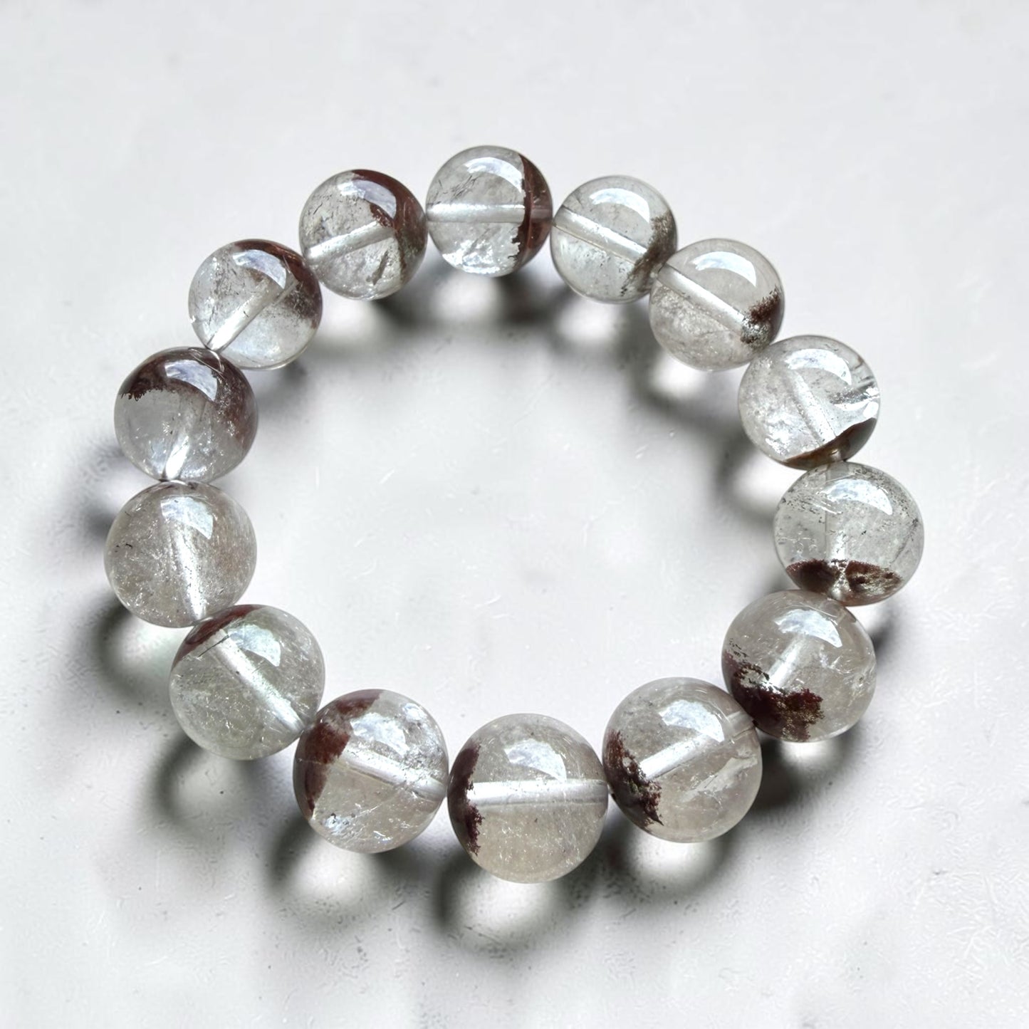 Phantom Quartz Half-Bowl Bracelet (High-grade)