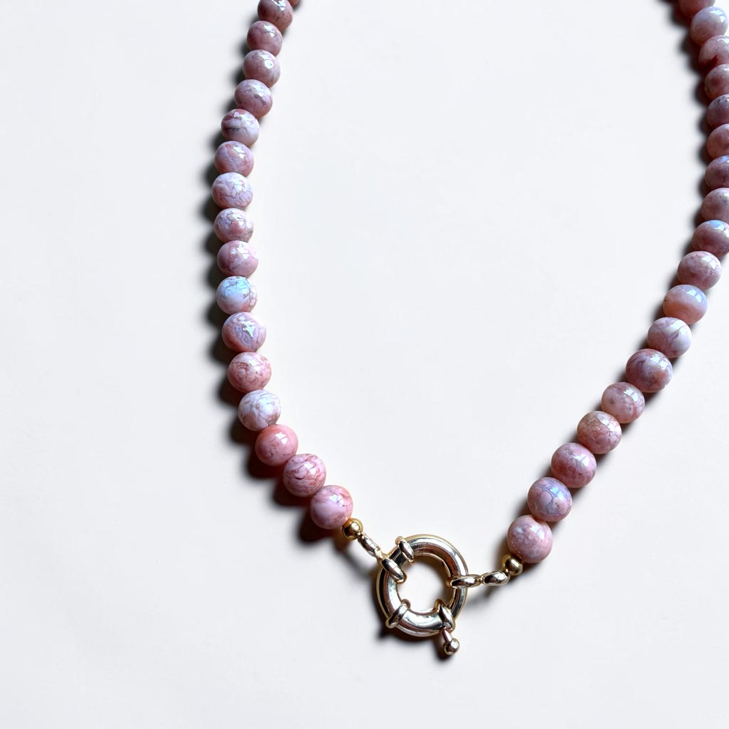 Pink Agate Necklace