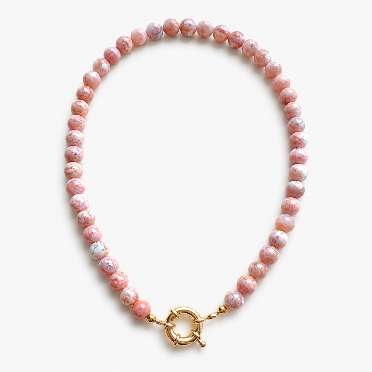Pink Agate Necklace