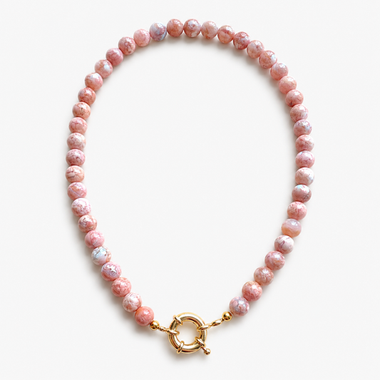 Pink Agate Necklace