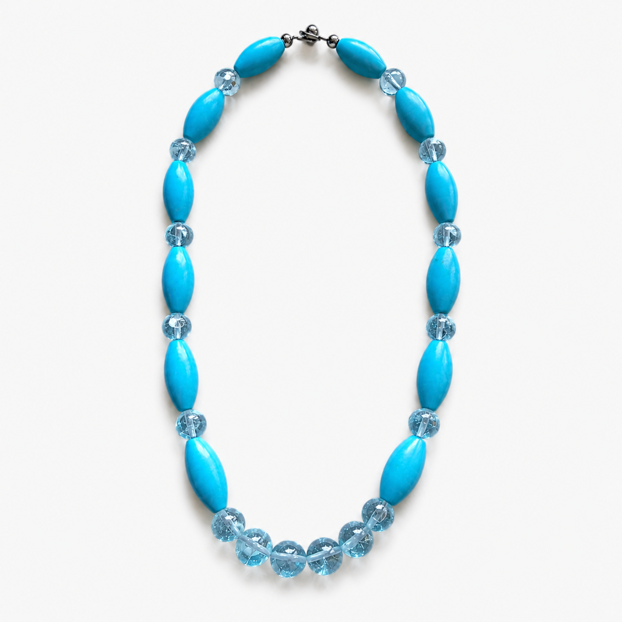 Turquoise & Blue Topaz Necklace