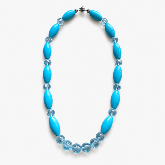 Turquoise & Blue Topaz Necklace