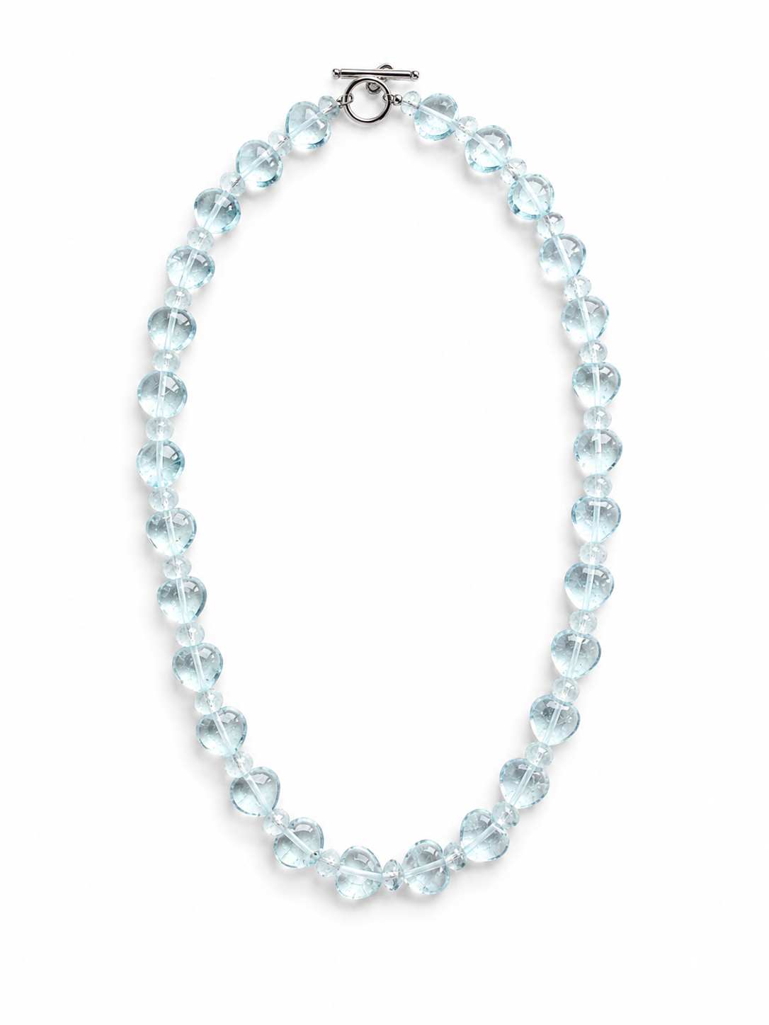Blue Topaz Heart Necklace