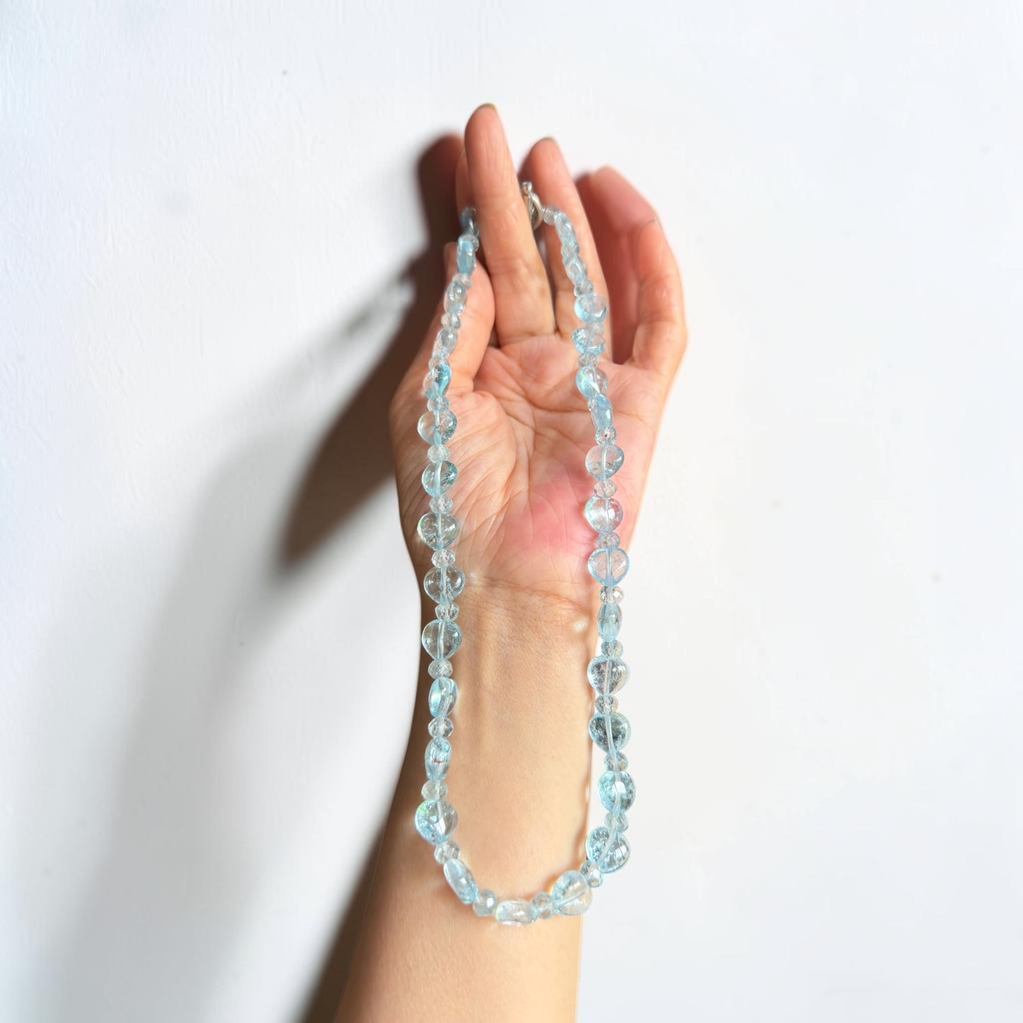 Blue Topaz Heart Necklace