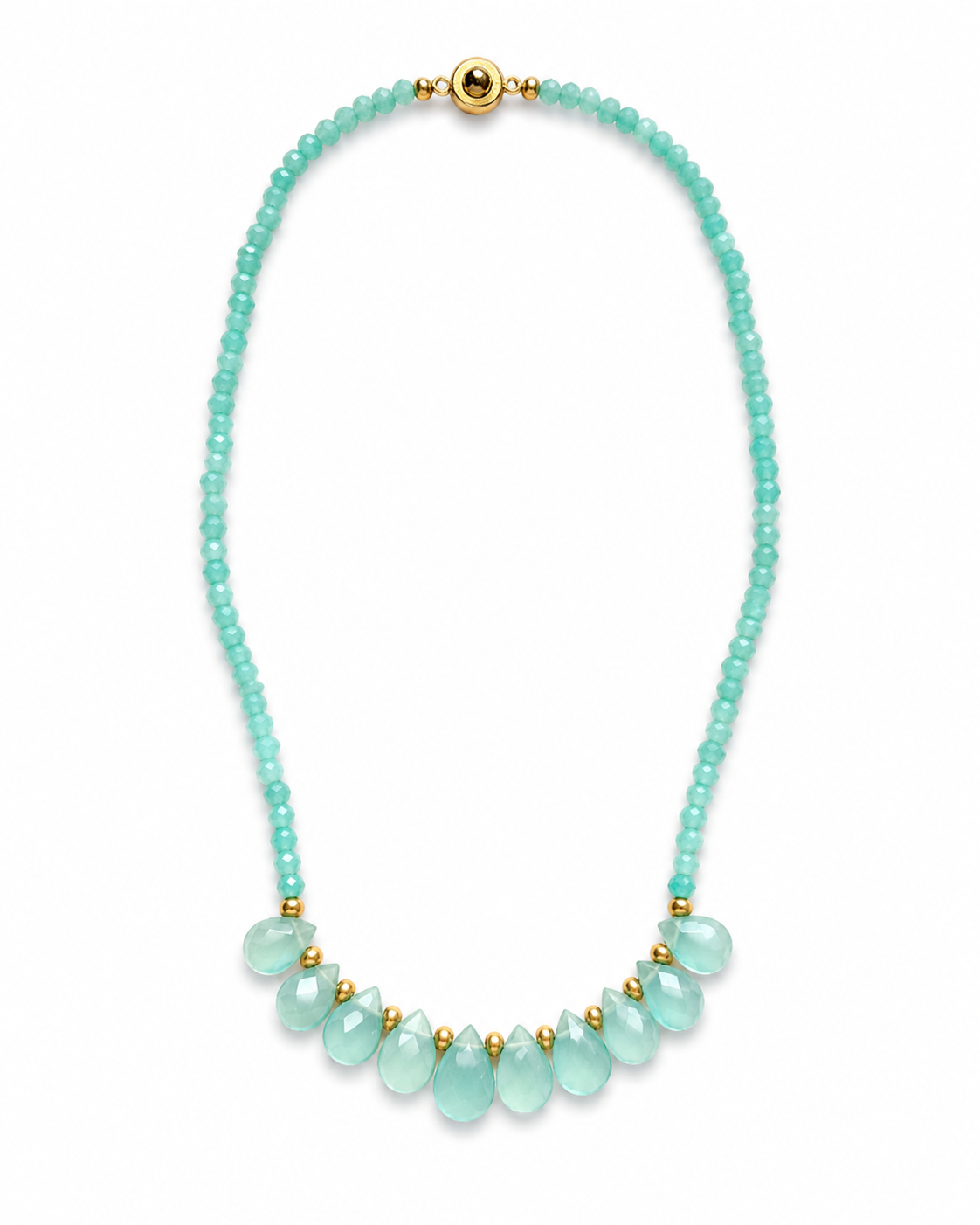 Amazonite & Green Chalcedony Necklace