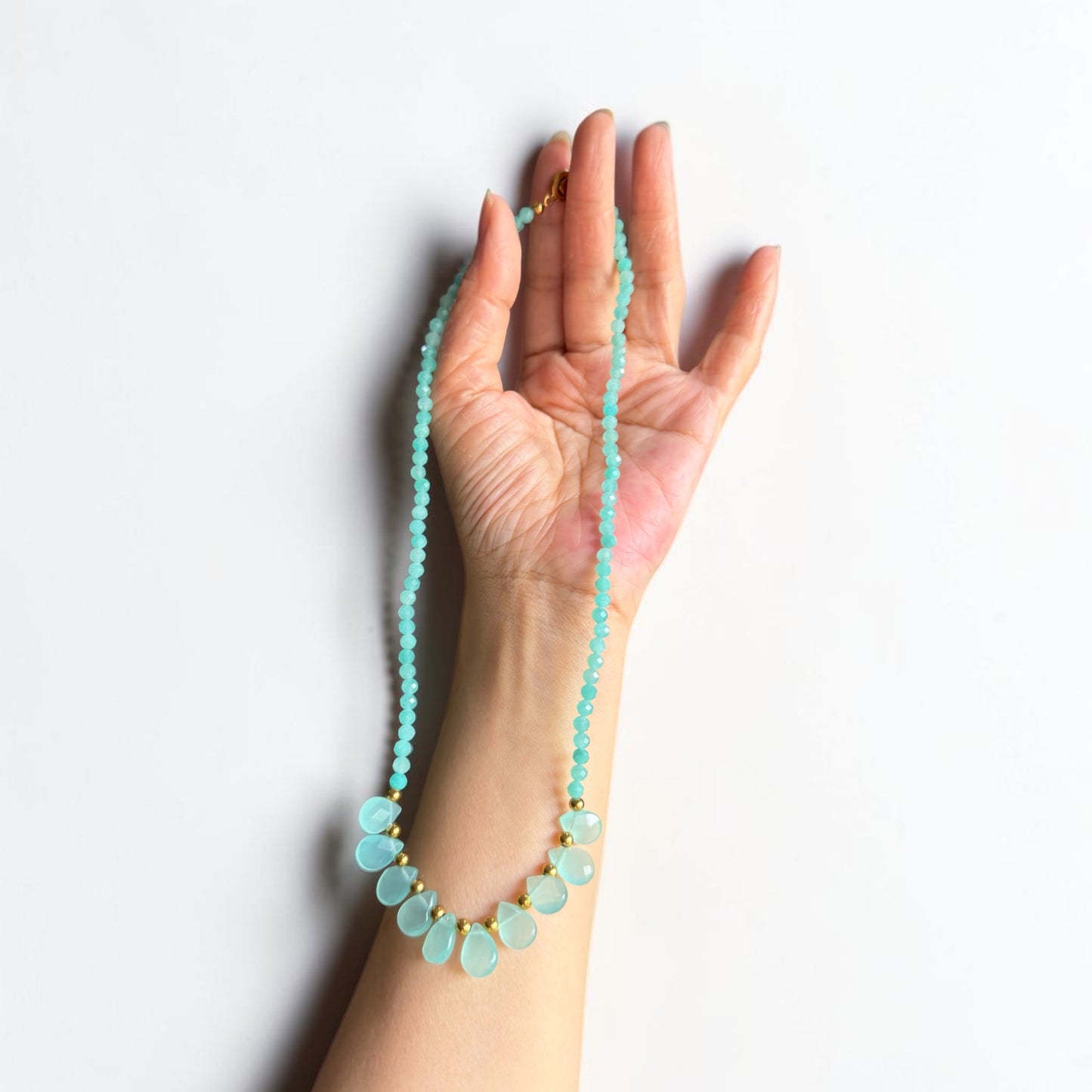 Amazonite & Green Chalcedony Necklace