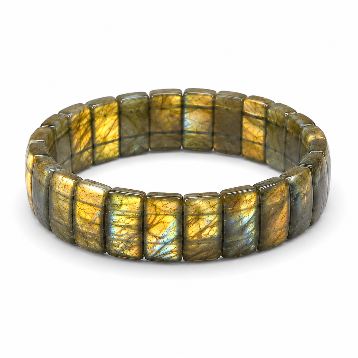Black Labradorite Soft Bangle