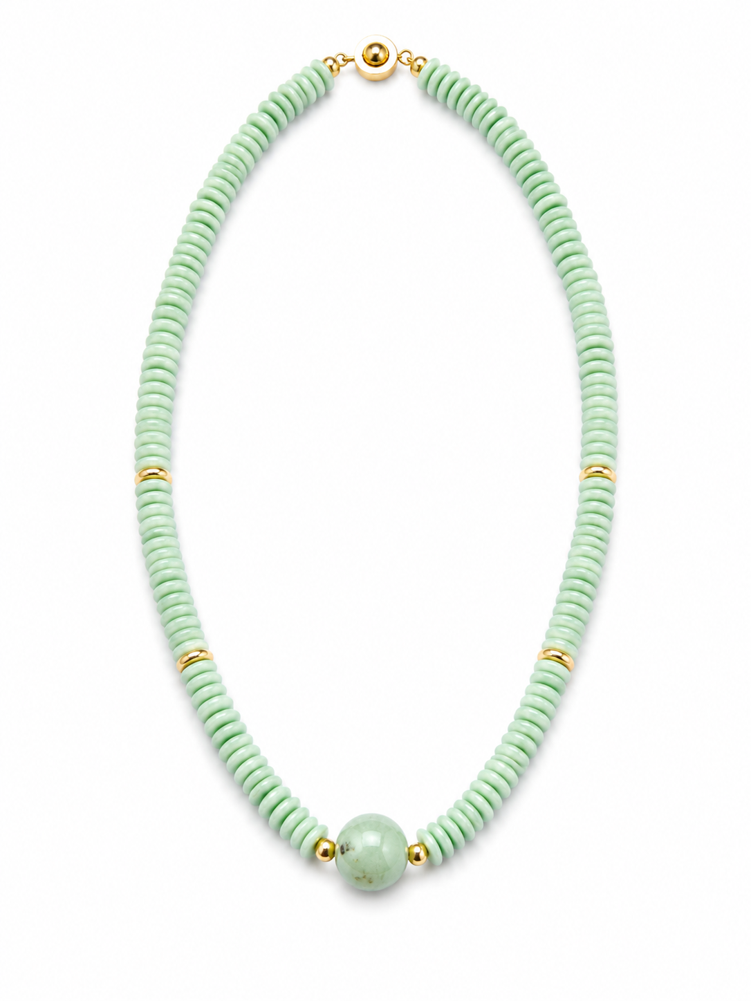 Cat’s Eye Heishi Necklace