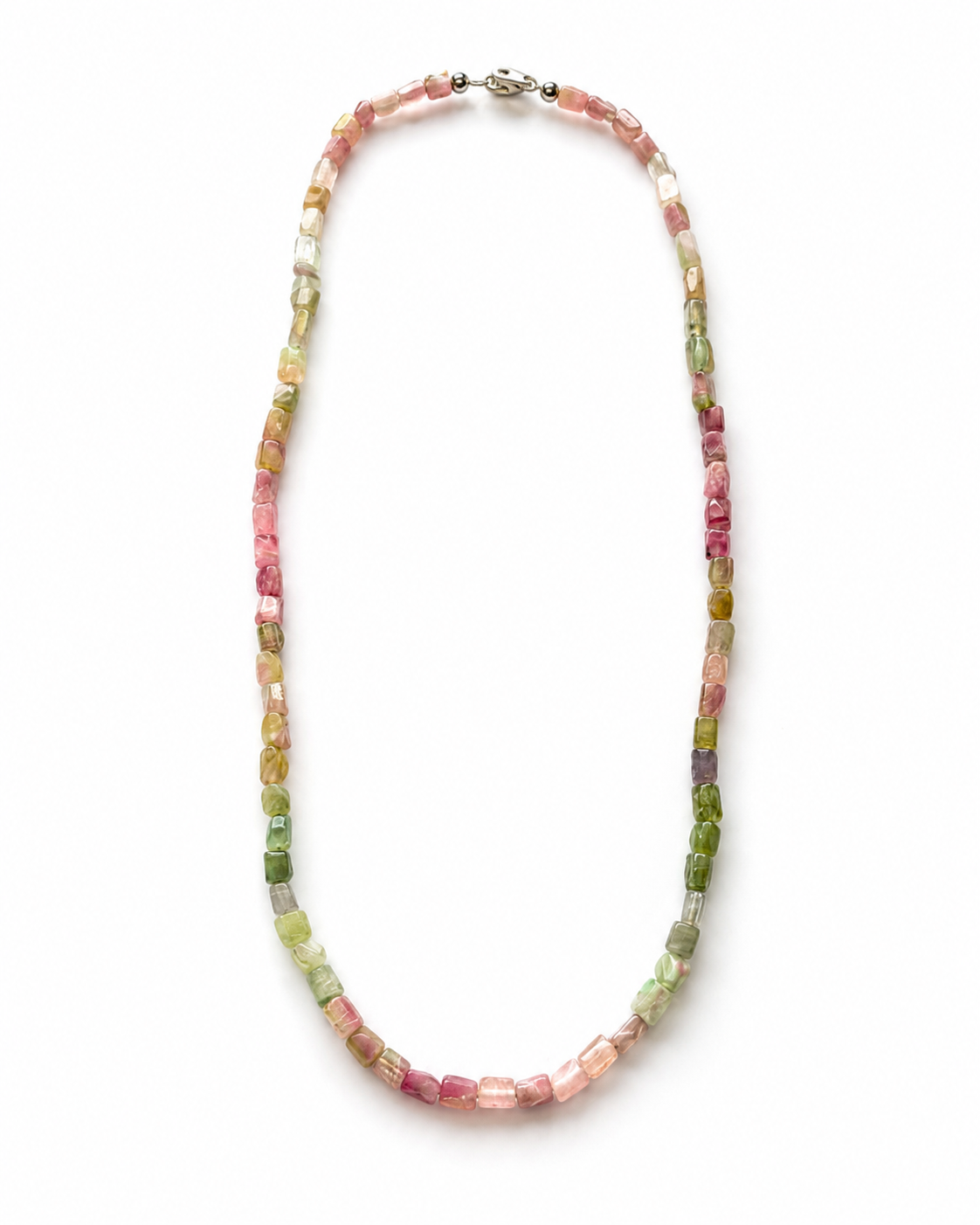 Tourmaline (Multi-Color) Freeform Cube Beads