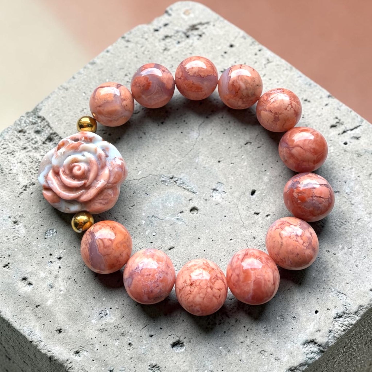 Pink Agate Bracelet