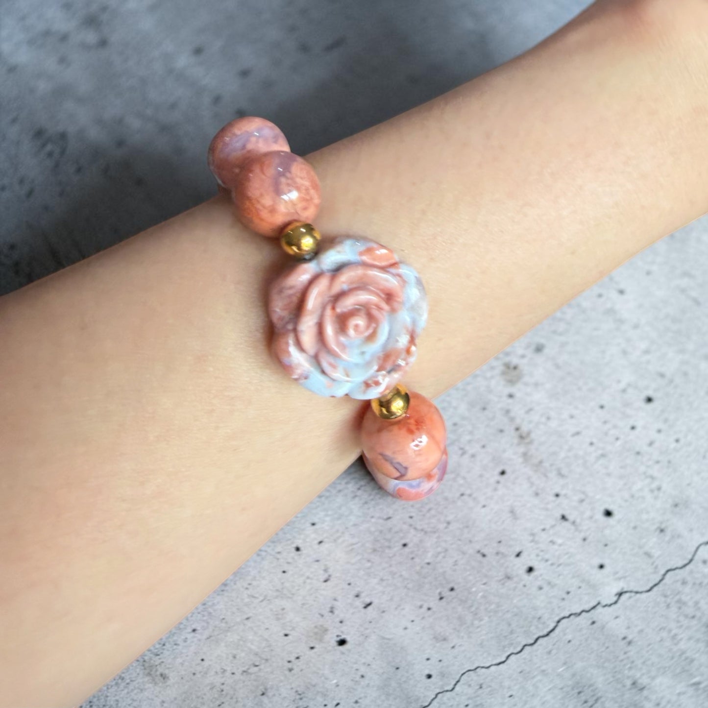 Pink Agate Bracelet