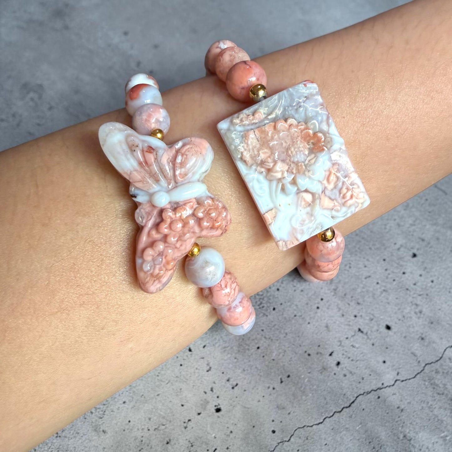 Pink Agate Bracelet