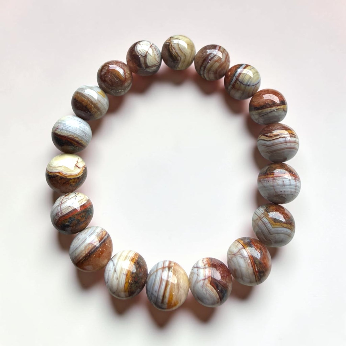 Crazy Lace Agate Bracelet