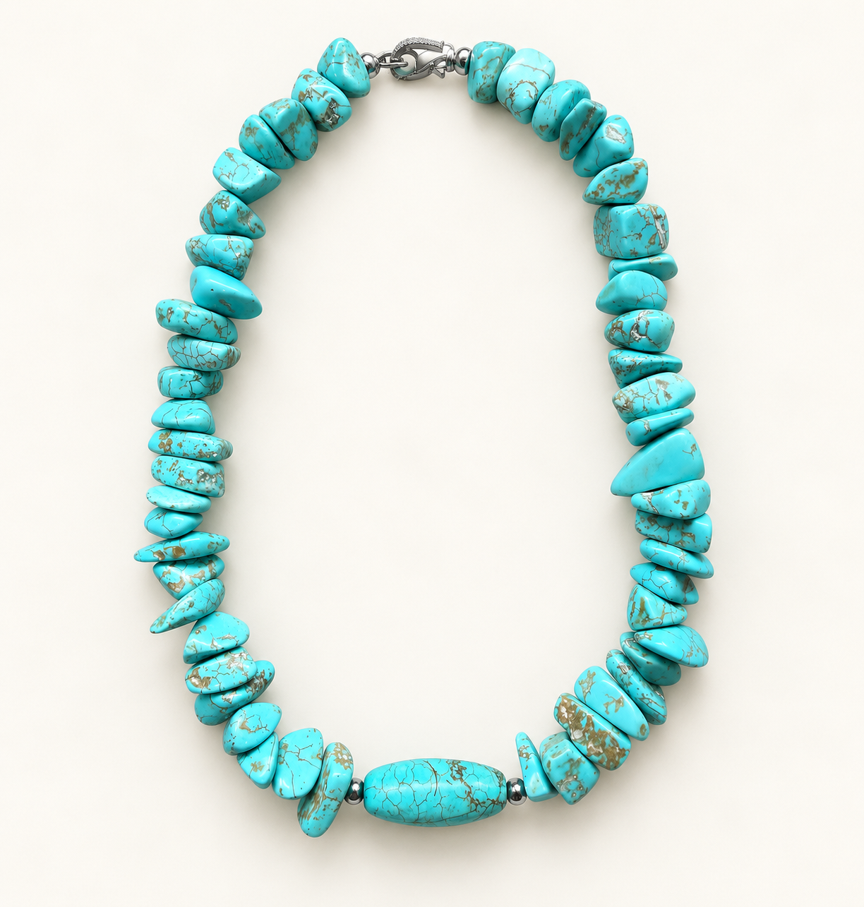 Turquoise Hubei Freeform Necklace