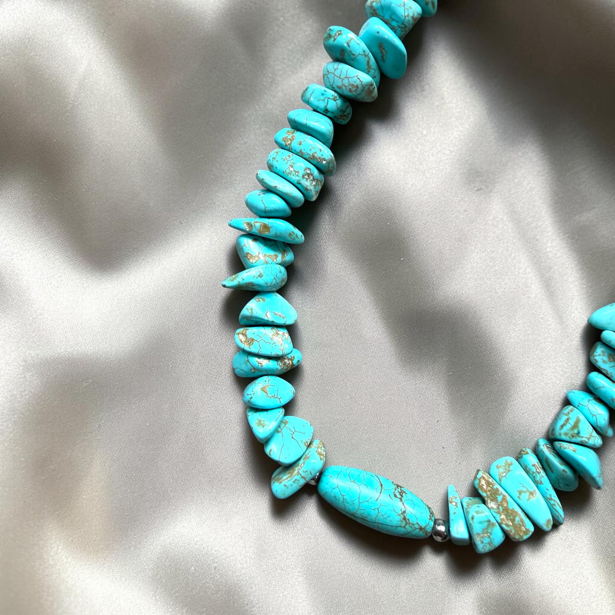 Turquoise Hubei Freeform Necklace