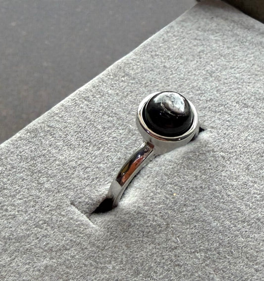 Black Labradorite Ring