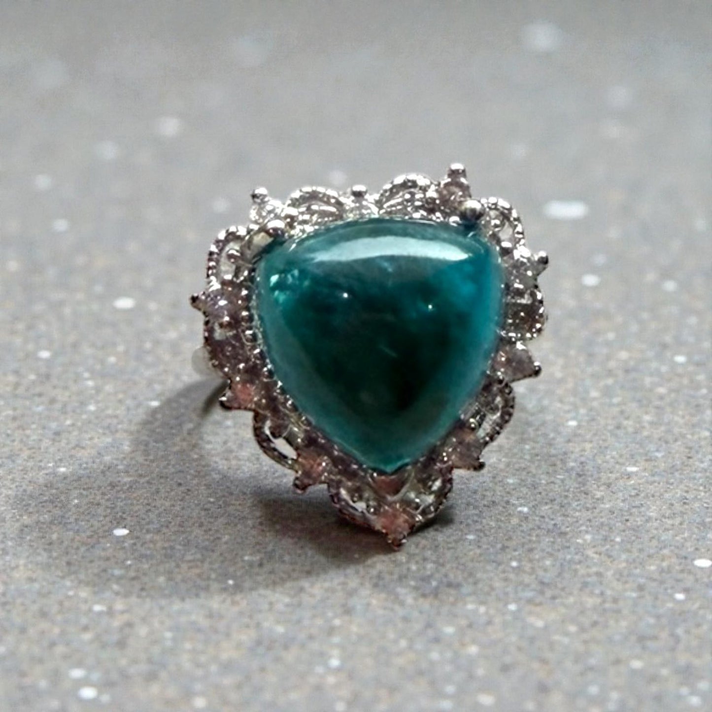 Blue Apatite Ring