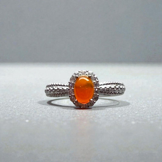 Orange Carnelian Ring